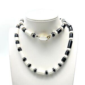 Lucite Heaven: Iconic '70s Castlecliff Necklace & Free Asymmetrical Bracelet—EUC